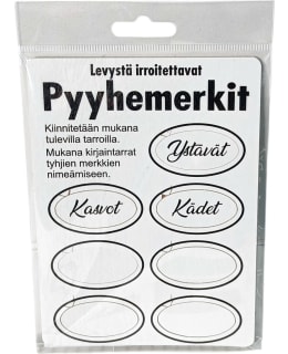 JOHAN 7 KPL OVAALI VALKOINEN PYYHEMERKKI Main Image