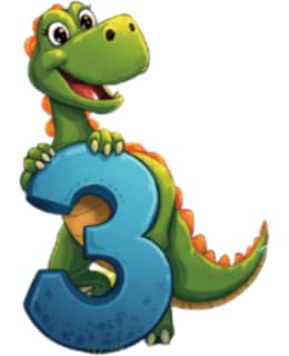 JOHAN DINOSAURUS 3 NUMEROMAGNEETTI Main Image