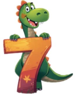 JOHAN DINOSAURUS 7 NUMEROMAGNEETTI Main Image