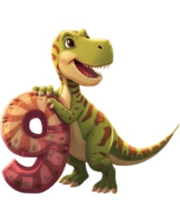 JOHAN DINOSAURUS 9 NUMEROMAGNEETTI Main Image