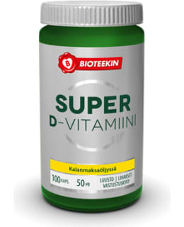 Bioteekin Super-D 50 μg 100 kaps. ravintolisä Main Image