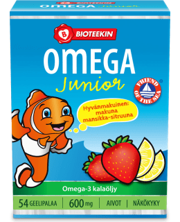 BIOTEEKIN OMEGA JUNIOR 54KPL RAVINTOLISÄ Main Image