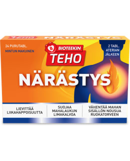 Bioteekin Teho Närästys 24 kpl purutabletti Main Image