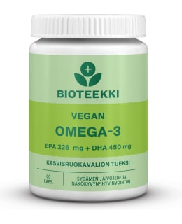BIOTEEKIN VEG OMEGA-3 60KAPS RAVINTOLISÄ Main Image
