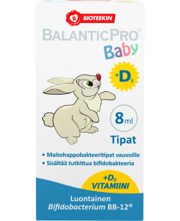 Bioteekin BalanticPro Baby+D3 tipat 8 ml ravintolisä Main Image