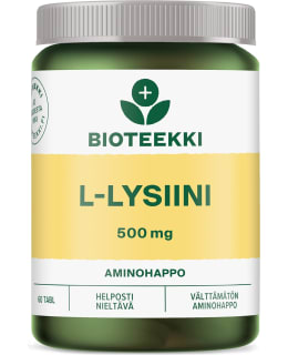 BIOTEEKKI FOOD SUPPL L-LYSINE 60 TABL. Main Image