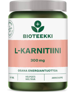 BIOTEEKKI L-CARNITINE 300 MG 90 TABL. Main Image