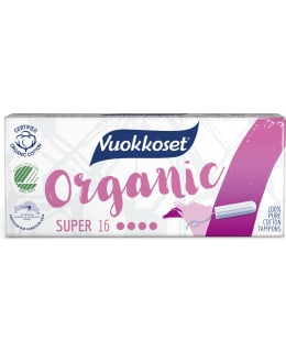 VUOKKOSET ORGANIC SUPER 16 KPL TAMPONI Main Image