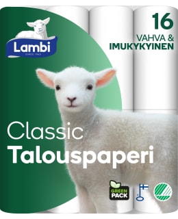 LAMBI VALKOINEN 16 RL TALOUSPYYHE Main Image