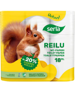 SERLA REILU 18 ROLLS WHITE TOILET PAPER Main Image