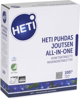 HETI PUHDAS 100KPL KONETISKITABLETTI Main Image