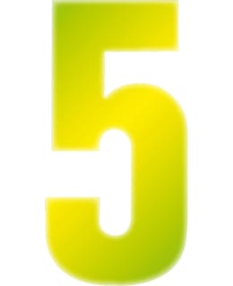 PISLA 17CM KELT HEIJASTAVA NUMEROTARRA 5 Main Image