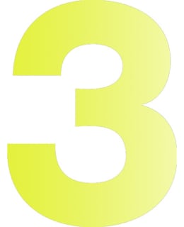 PISLA 8CM KELT HEIJASTAVA NUMEROTARRA 3 Main Image