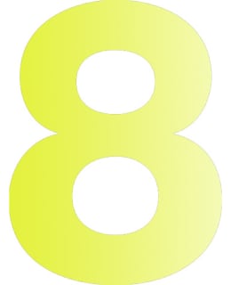 PISLA 8CM KELT HEIJASTAVA NUMEROTARRA 8 Main Image