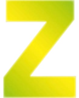 Pisla 8cm yellow reflective letter sticker Main Image