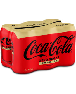 CC ZERO SUGAR KOFTON 0,33L 6P VJUOMA TLK Main Image