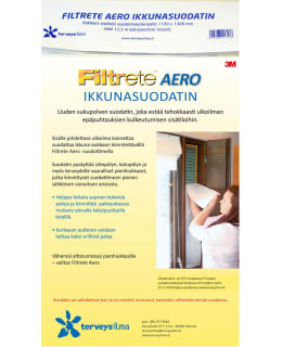 Filtrete Aero 1100X ikkunasuodatin Main Image