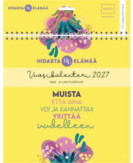 HIDASTA ELÄMÄÄ 2027 22X22CM KALENTERI Main Image