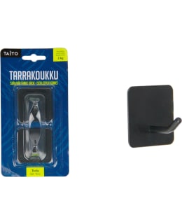 TAITO 2KPL MUSTA NELIÖ TERÄS TARRAKOUKKU Main Image