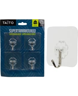 TAITO 4KPL LÄPINÄKYVÄ SUPERTARRAKOUKUT Main Image