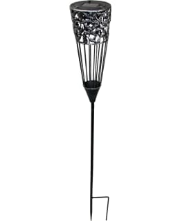 VALLEY SOLAR TORCH BLACK METAL 12X99CM Main Image