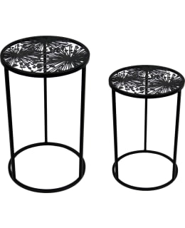 KUKKAPÖYTÄ METALLINEN MUSTA VOIKUKKA M Main Image