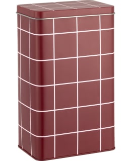CHECKS & STRIPES COFFEE TIN JAR 20CM Main Image