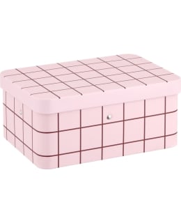 CHECKS & STRIPES TEA TIN JAR 17,5X13CM Main Image