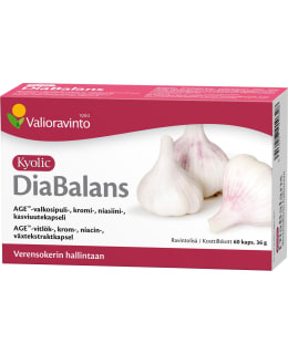 Kyolic DiaBalans 60 kaps. ravintolisä Main Image
