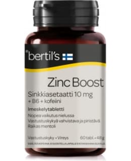 Bertil's Zinc Boost 60 tabl. ravintolisä Main Image