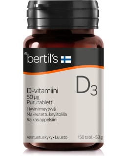 BERTIL’S D-VIT 50ΜG150TABL RAVINTOLISÄ Main Image
