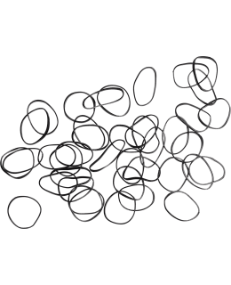 CAILAP MUSTA 60 KPL SILIKONIHIUSLENKKI Main Image