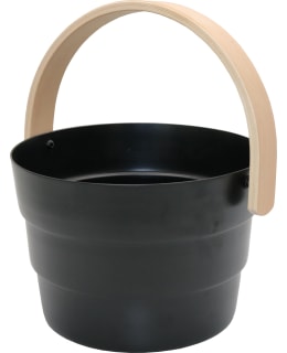 SAUNIA PYÖRRE 6L MATTA MUSTA SAUNASANKO Main Image