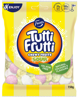 TUTTI FRUTTI CHEWY FRUITS SOUR 150 G Main Image