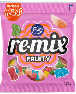 FAZER REMIX MINI FRUITY 120G KARKKIPUSSI Main Image