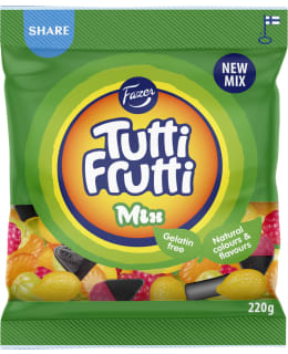 FAZER TUTTI FRUTTI MIX 220G KARKKIPUSSI Main Image