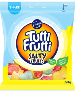 FAZER TUTTI FRUTTI SALT FRUIT 220G PUSSI Main Image