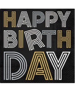 HAPPY BIRTHDAY 12X20KPL 33CM LAUTASLIINA Main Image