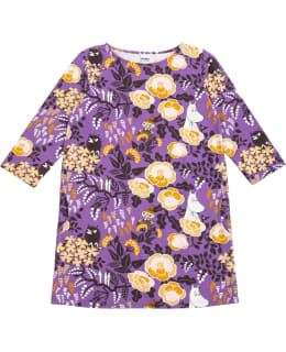 MOOMIN HILDA TUNIC FLORA2 LILAC M Main Image
