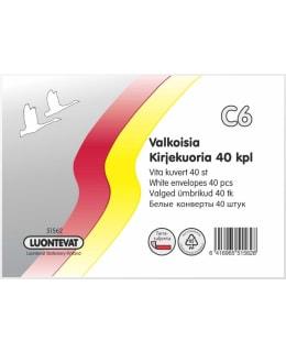 LUONTEVAT C6/40 VALKOINEN KIRJEKUORI Main Image