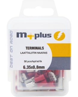 M+ LAATTALIITIN 6,3X0,8MM NAAR PUN 50KPL Main Image