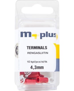 M+ RENGASLIITIN PUNAINEN 4,3 MM, 10 KPL Main Image