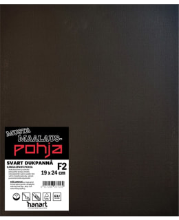 HANART F02 19X24 MUSTA KANGASPAHVIPOHJA Main Image