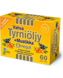 VAHVA 60 KAPS. TYRNIÖLJY+MUSTIKKA OMEGA Main Image