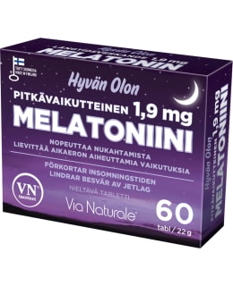 HYVÄN OLON PITKÄV. MELATONII 1,9MG 60TAB Main Image