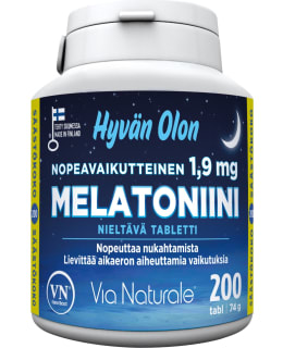 HYVÄN OLON 1,9MG 200 TABL MELATONIINI Main Image