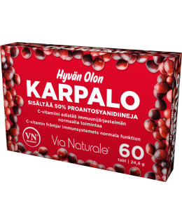 HYVÄN OLON KARPALO 60 TABL RAVINTOLISÄ Main Image