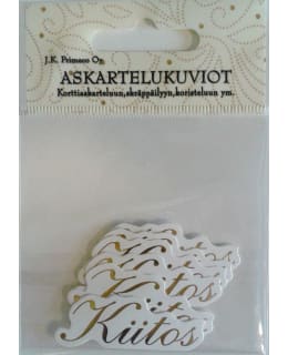 ASK.KUV.KIITOS KULTA 6KPL/PKT Main Image