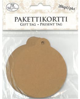 JKP JOULUPALLO RUSKEA PAKETTIKORTTI Main Image