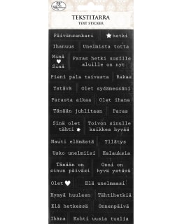 JKP MUSTAVALKO SANONNAT TEKSTITARRA Main Image